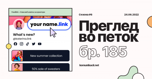 185 #ПрегледВоПеток – SomoBorac, Feedlink, Apple